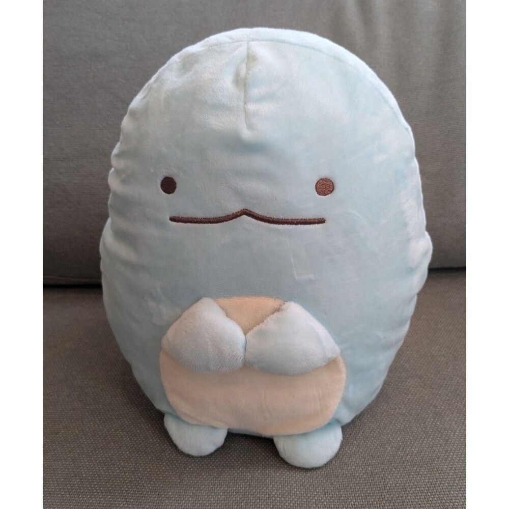 San-X Sumikko Gurashi Pillow Plush Tokage Light Blue‎ Dino Japan 10''